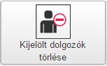 kijelölt dolgozók törlése